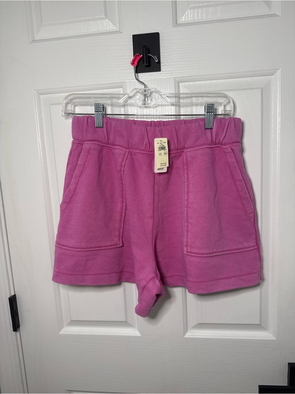 aerie Magenta Fleece Athletic Shorts